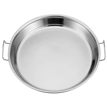 

Stainless Steel Pan Cold Noodle Making Tools Steamed Rice Tray Cake Dish for Home Kitchen