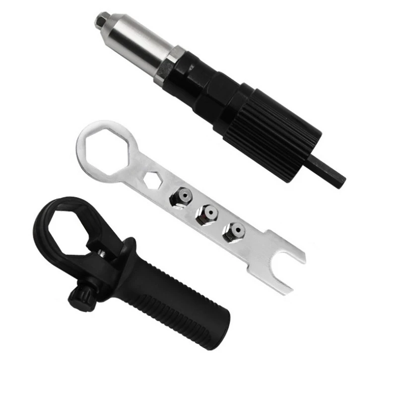 

Electric Hand Rivet Conversion Tool Insert Nail Riveting Adapter Nut Tool Cordless Rivet Drill Adapter