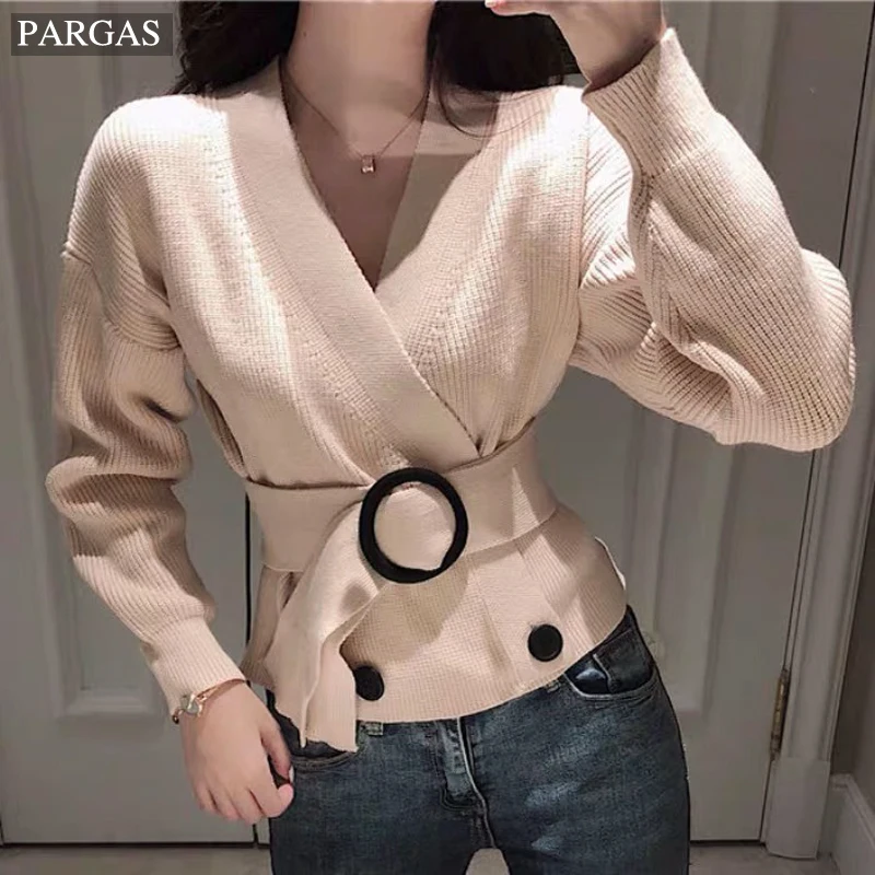 

2019 women sweater fashion women cashmere sweaters women knitted button sweter winter tops