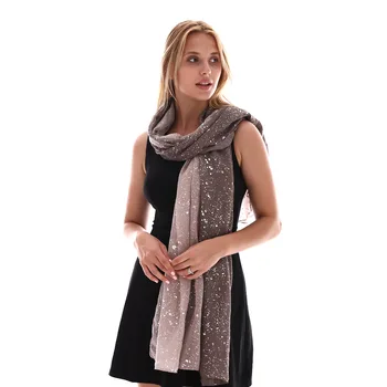 

YILIAN Brand Gradient Shining Women Scarf Fashion Soft Cotton Newest Environmental protection Scarf