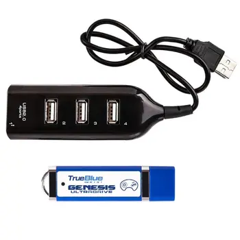 

813 Games True Blue Mini-Ultradrive Pack Gaming Console Kit for Genesis for MegaDrive Mini 2019 New 2-Player Games