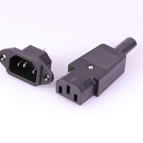 1 комплект штепсельной вилки и разъема постоянного тока в паре 220 В DC/AC Jack терминал