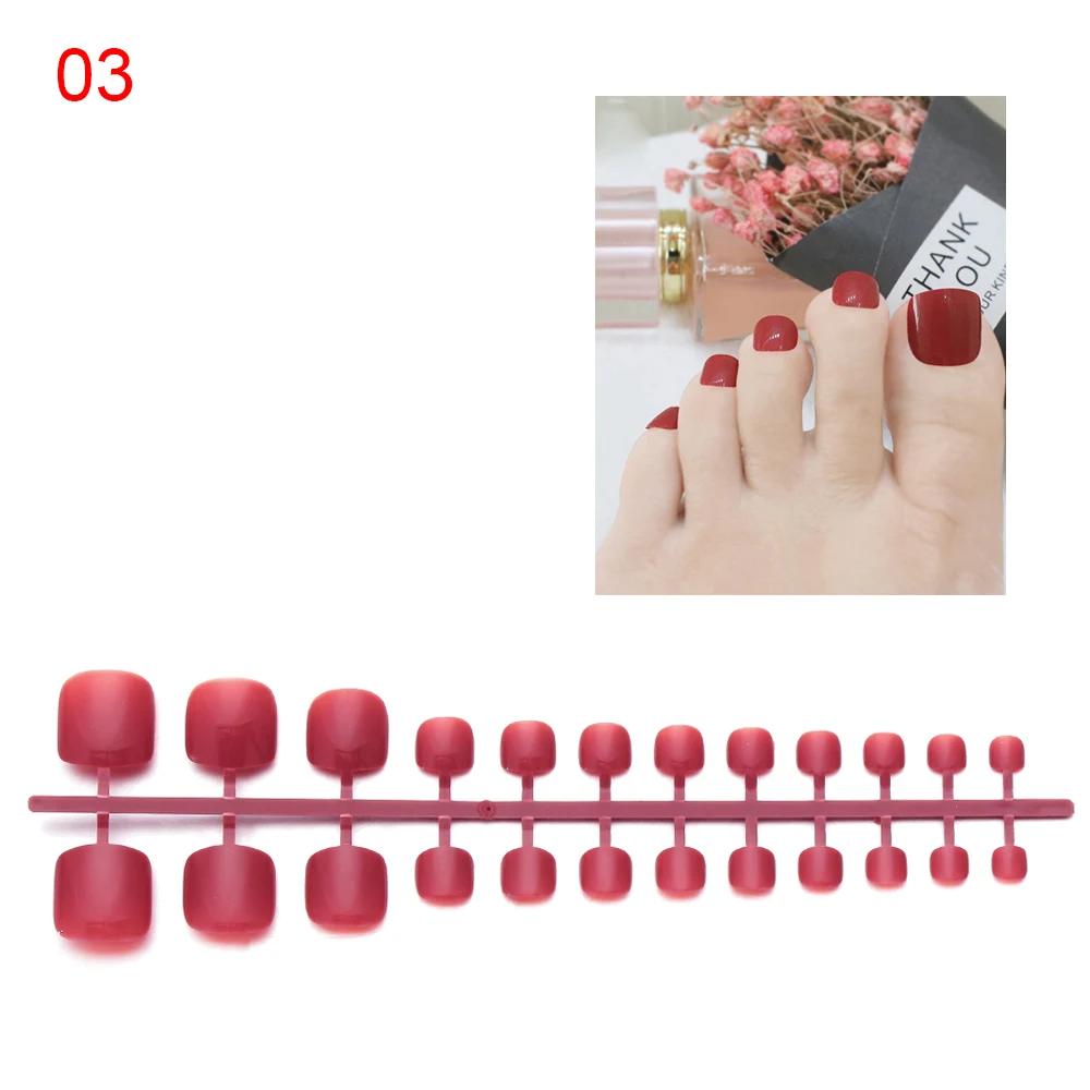 24 шт. накладные ногти с овальным покрытием для наращивания ногтей во французском