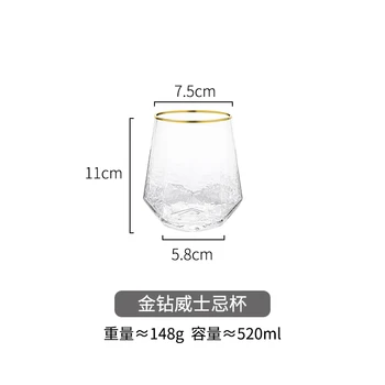 

Ocktail Wine Glasses Wedding Luxury Wine Glass Bar Champagne Cocktail Drinking Cup Charms Copo De Conhaque Party Supplies AB50WG
