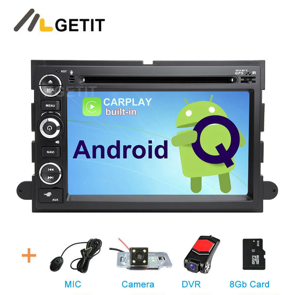 CARPLAY DSP ips Android 10 автомобильный dvd-плеер для Ford 500/F150/Edge/Expedition/Mustang/Explorer/fusion/frestyle радио gps