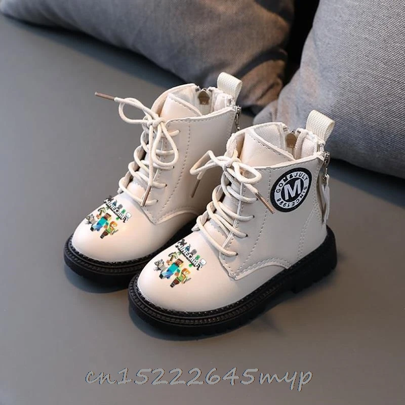 Kinderen Prinses Minecraft Schoenen Meisje Mode Laarzen Herfst Winter  Meisjes Schoenen Laarzen Jongens Kids Peuter Schoenen Martin Boot|Laarzen|  - AliExpress