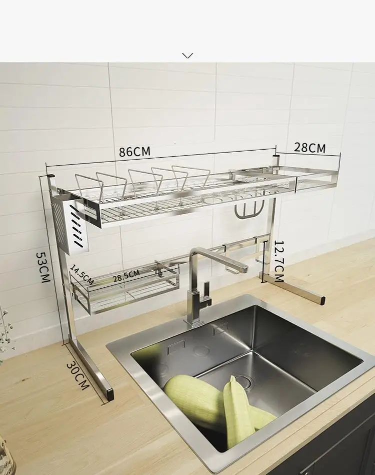Malzemeleri Escurridor Platos сушилка для посуды из нержавеющей стали кухня Cozinha Mutfak Cocina Organizador кухонная стойка