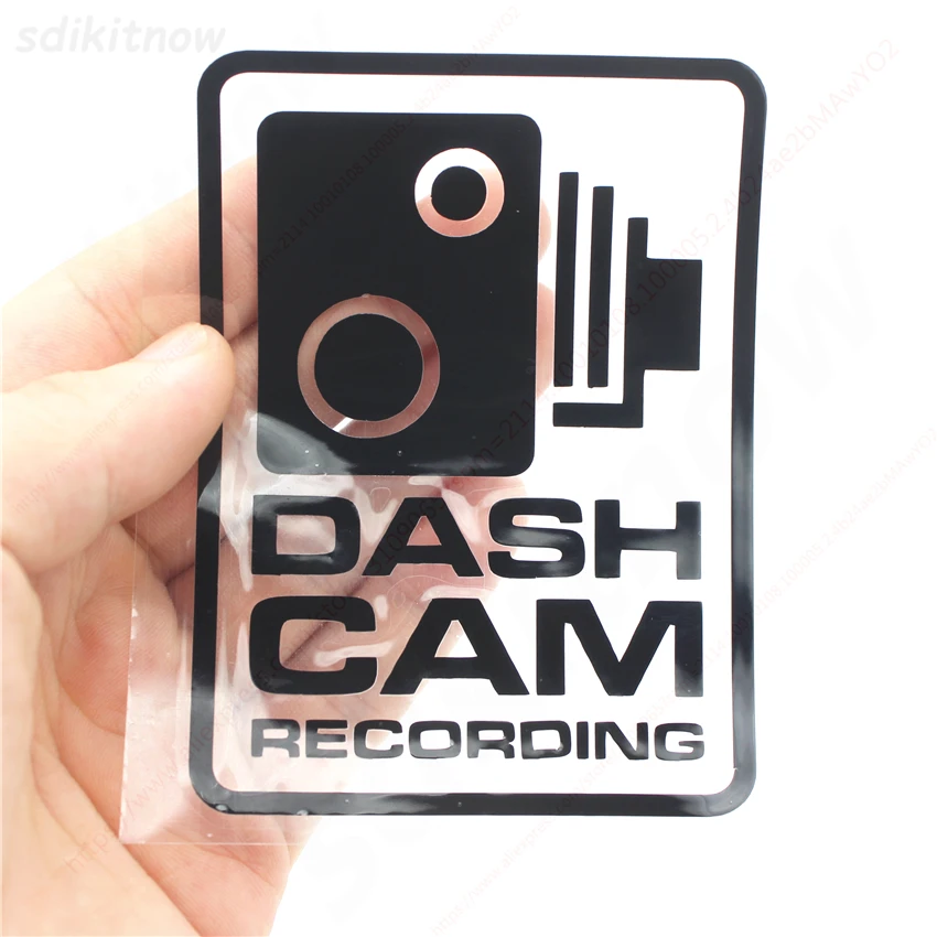 1Pc Dash Cam Registrazione Car Warning Sticker Styling Window Decalcomanie Decorazione Per Bmw Audi Ford Toyota Honda Kia Seat Volvo Opel