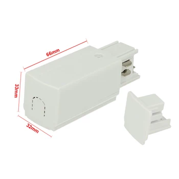

LEDLUX CB40119 Kit power connector and terminal closure white color for guide rail three phase CB40103