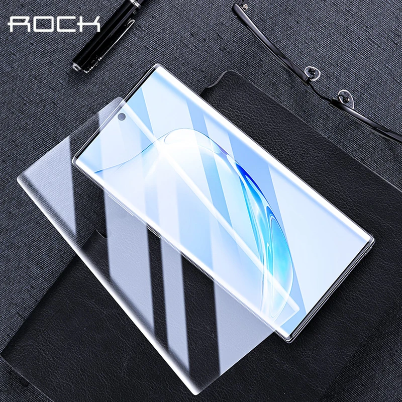 Для samsung Note 10 Plus защита экрана ROCK 0,18 мм полное покрытие 3D изогнутая мягкая Гидрогелевая пленка для samsung Galaxy Note 10