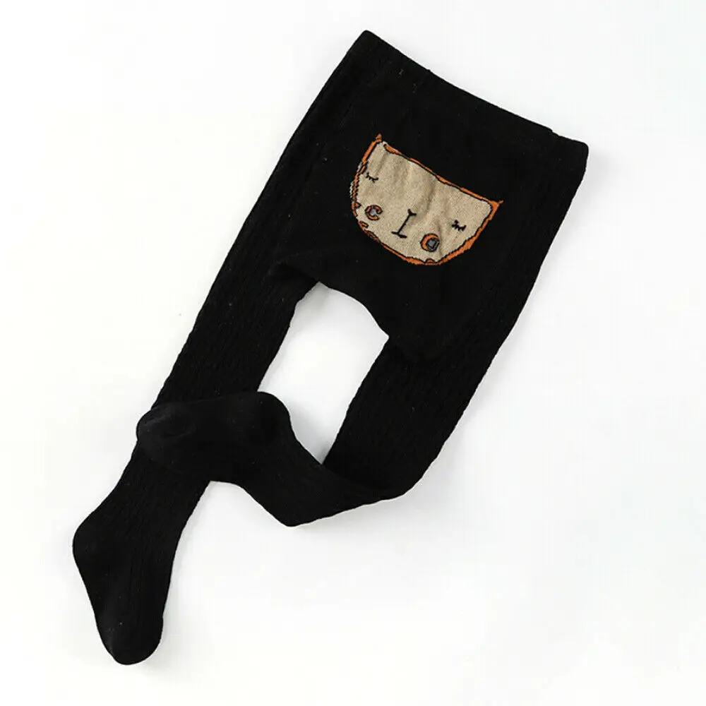 Fashion Baby Boy Girl Infant Toddler Winter Auutmn New Cartoon Tights Warm Long Knitted Legging Pants Trousers - Цвет: A