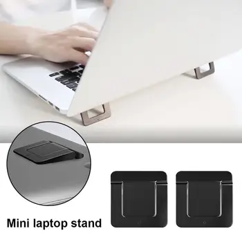 

Mini Foldable Laptop Holder Adjustable Cooling Laptop Stand Portable Invisible Tablet Table Stand Support For Macbook Pro Air PC