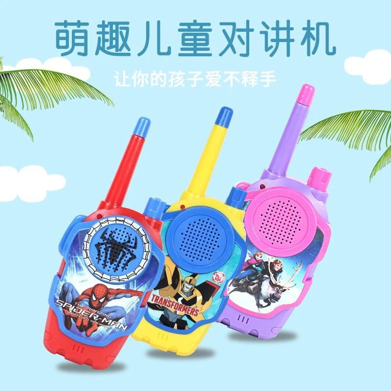 Disney-walkie-talkie Ben10 para niños, llamada inalámbrica, llamada al aire libre, familia, interacción entre padres e hijos, teléfono para niños y niñas