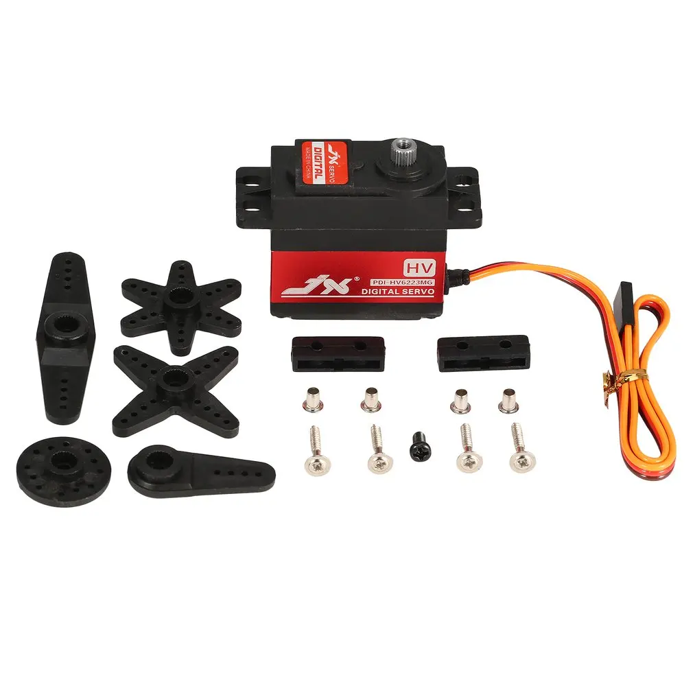 

For JX PDI-HV6223MG Metal Gear 8.4V 23KG 0.16 Sec Large Torque Digital Servo RC Car Robot Airplane Aircraft Model Accessories