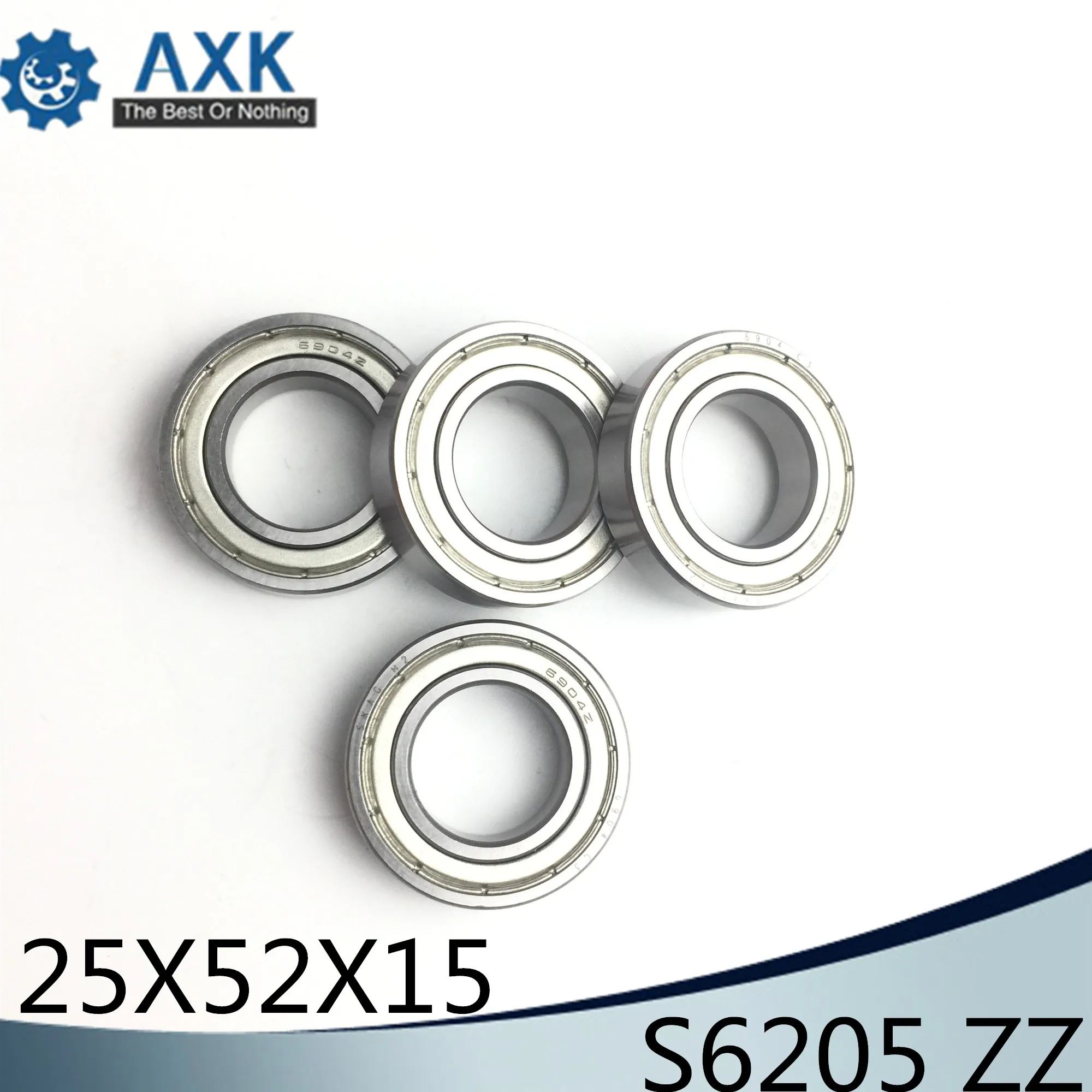 S6205ZZ Bearing 25*52*15 mm ( 2PCS ) ABEC-1 S6205 Z ZZ S 6205 440C Stainless Steel S6205Z Ball Bearings