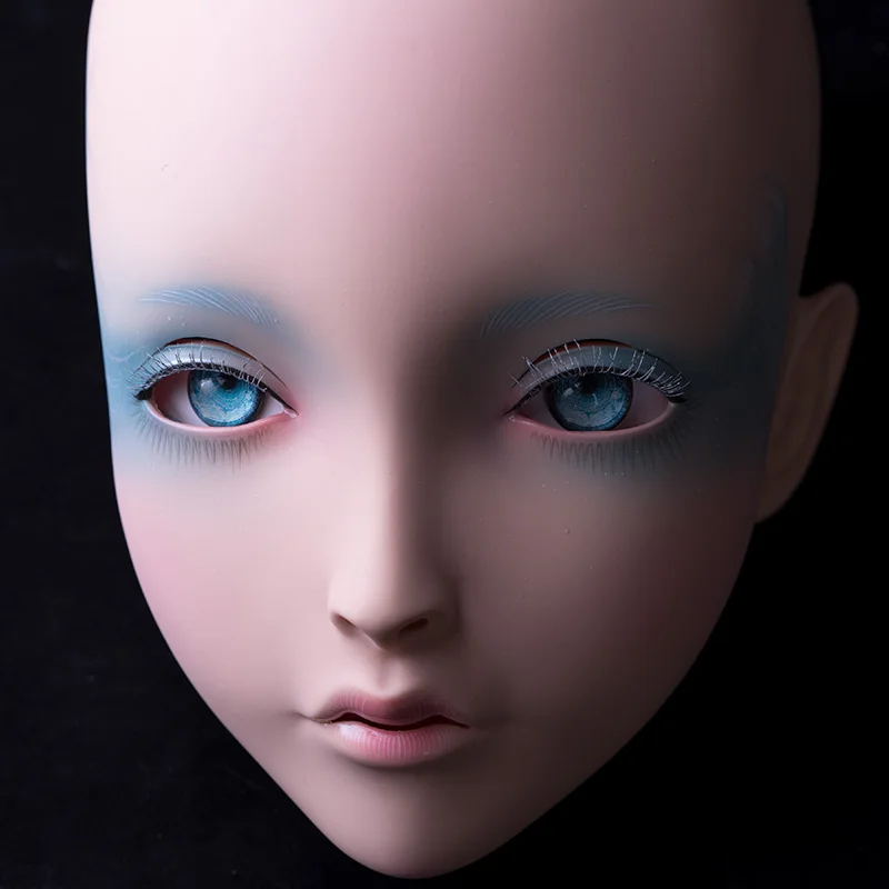 LiLi Mask-11) милая девушка Смола половина головы настроить Косплей Японская ролевая игра Аниме Силиконовые кигуруми маска Трансвестит кукла