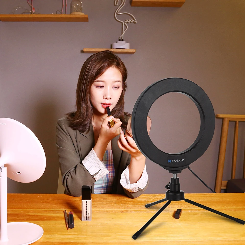 Ring light de led com regulação de