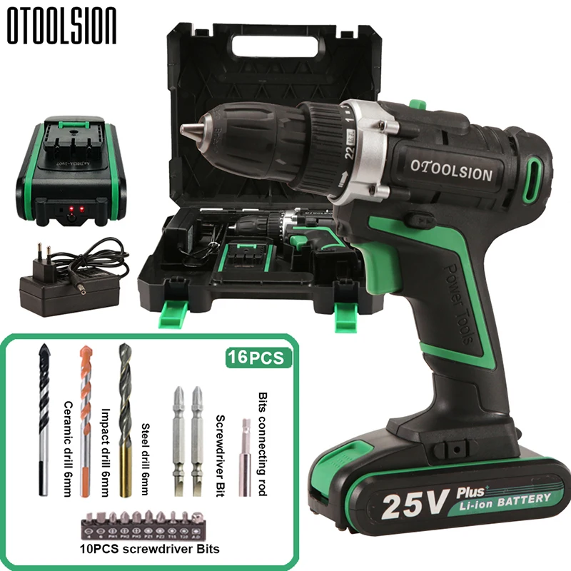 48 N.m 25V Cordless Drill Electric Screwdriver Tool Electric Wireless Screwdriver Batteries+ Rechargeable Battery For Metalwork (1)