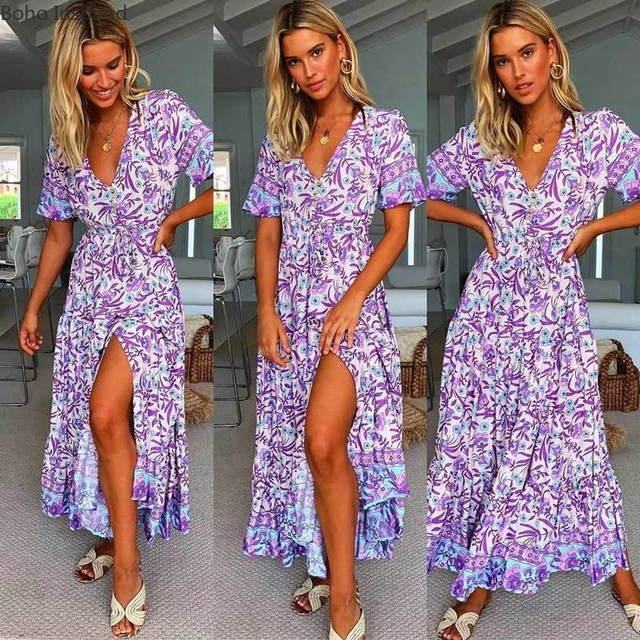 lilac floral dress