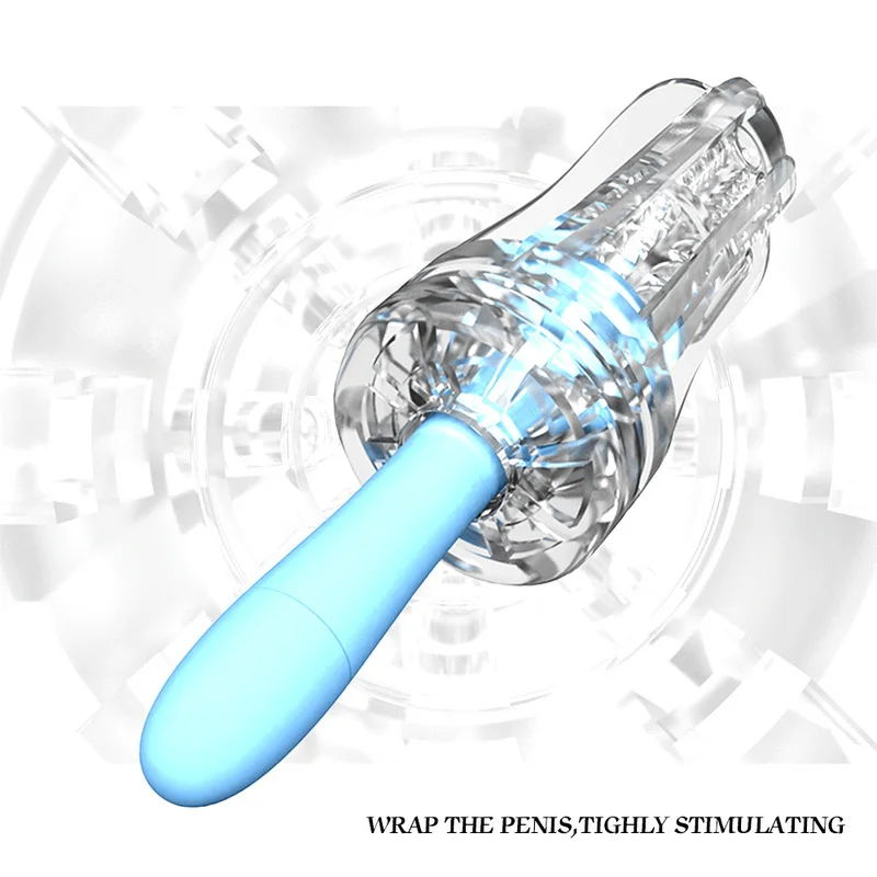 Masturbatory Cup Male Masturbator Transparent Realistic Vagina Soft Tight Pussy Sex Toys for Men Adult Sex Products