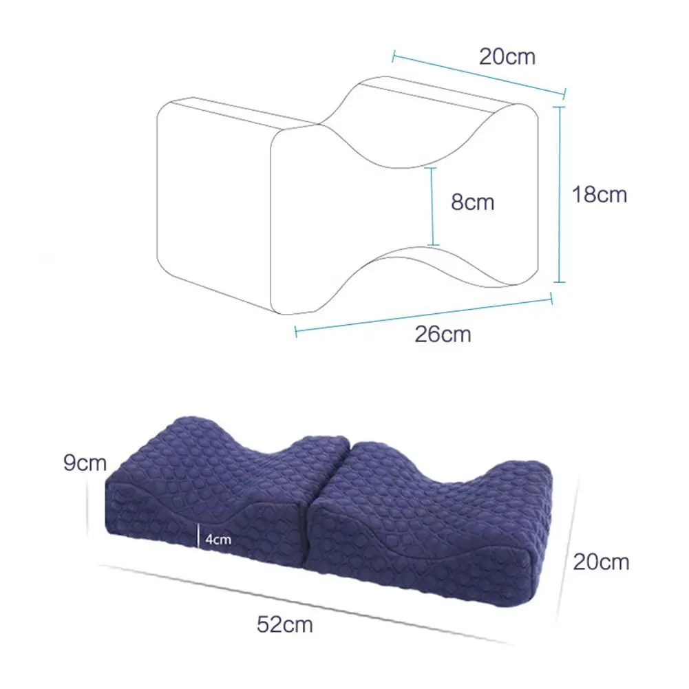 Memory Foam клиновидная Подушка для сна на коленях, боковые шпалы, боли в пояснице, облегчение беременности, подушка для тела Подушка для ног