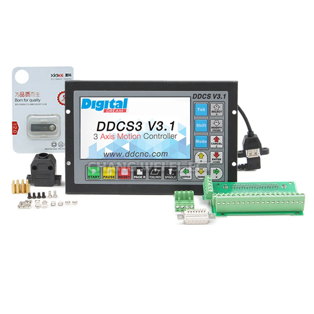 

Ddcsv3.1 Cnc Controller 3-axis/4-axis 500khz Motion Control System Instead Of Mach3 And Ddcsv2.1 Controllers