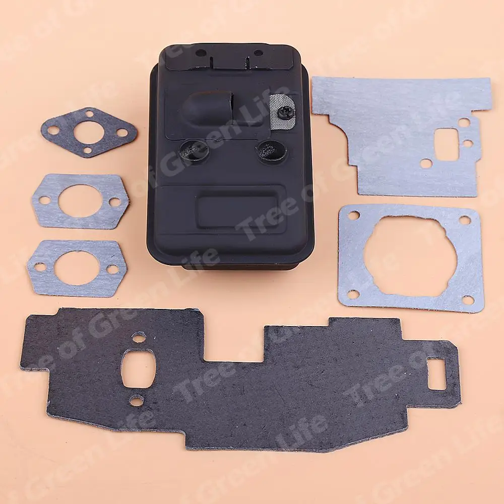 Exhaust Muffler For Stihl FS75 FC75 FS80 FS85 Trimmer 4137 140 0603 With Gasket Set brush cutter accessories