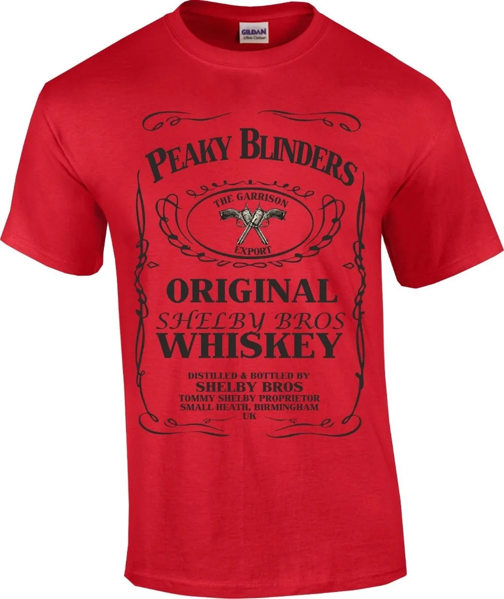 Peaky Blinders Gangster Thomas Shelby Whiskey Men Tv Bottle Pub Money 2019 New Brand Clothing Custom Special Print |