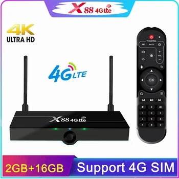 

X88 4G Lte Android 7.1 TV Box support 4G Nano SIM CARD 2GB 16GB Rockchip Wifi 4K Set Top Box X884GLte