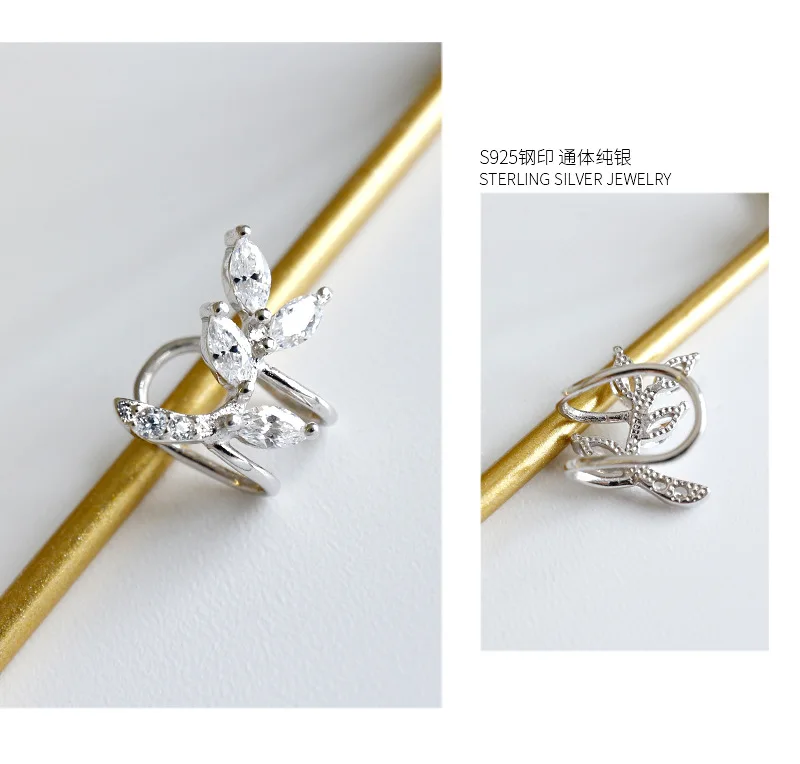 HFYK серьги из серебра 925 пробы, модные серьги-клипсы с кубическим цирконием для женщин, сережки oorbellen voor vrouwen