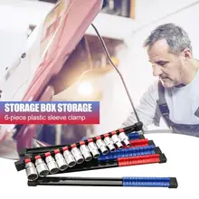 6 шт. гнездо для хранения стойки цанговый держатель делитель гнездо лоток Цветовая разница легко отличить стойки аксессуары полка стенд