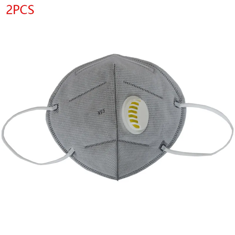 

Reusable KN95 Mask - Valved Face Mask N95 Protection Face Mask Mouth Cover Pm2.5 Dust Masks 6 Layers Filter