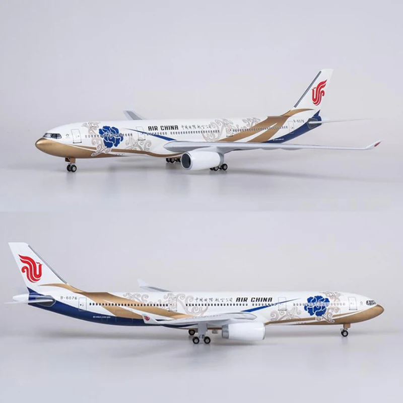 47 см 1:135 весы Аэробус A330 модель AIR China авиакомпаний дыхательных путей W посадки Шестерни колеса Настенные светильники смолы самолет коллекционная игрушка