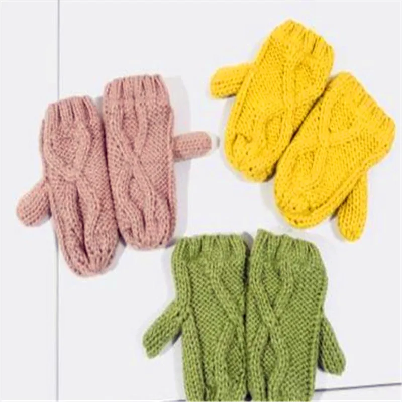 Детские шапки, шарфы, перчатки, комплект из трех предметов, вязаные, qiu dong, для маленьких мальчиков и девочек на зиму, сохраняющие тепло, 45861