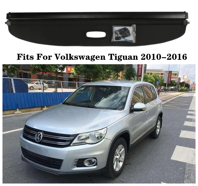 

Fits For Volkswagen Tiguan 2010-2016 years Car Rear Trunk Cargo Cover Security Shield Screen shade (black, beige)
