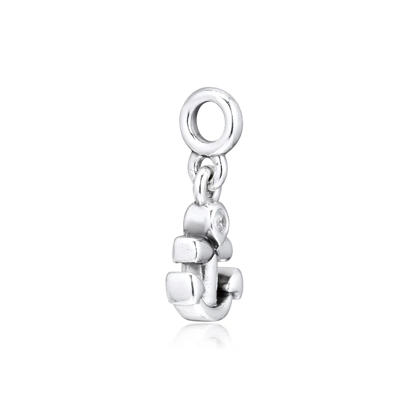 DIY подходит для браслетов Pandora Charms 925 пробы-серебро-ювелирные изделия Signature Me My бусины в виде якоря