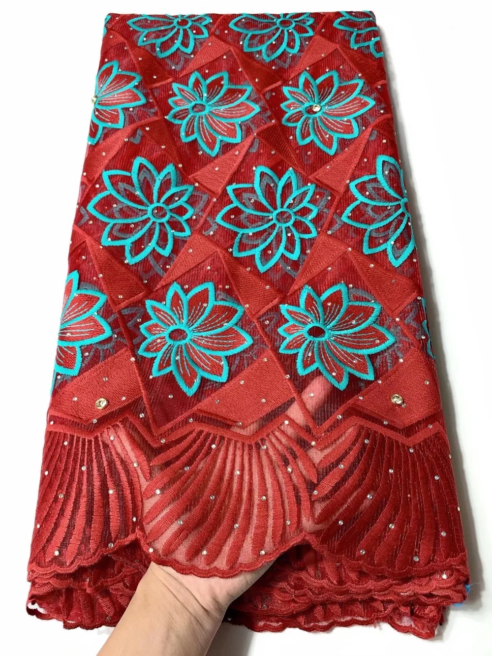 Madison африканская кружевная ткань вышитые нигерийские кружева ткань высокого качества французский Тюль кружевная ткань для женщин 5 ярдов