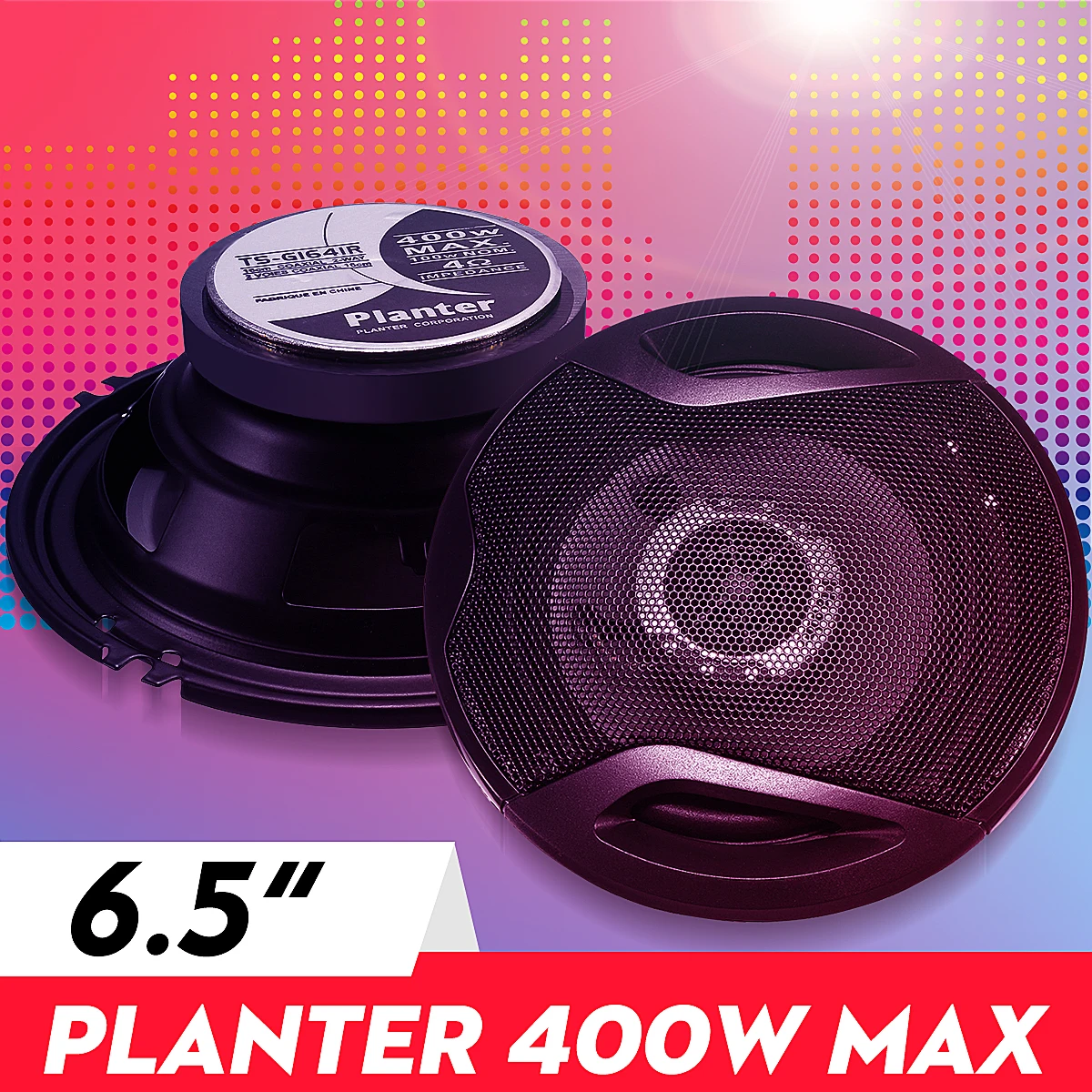 Cena 400W 6.5 Cal głośnik do samochodowego systemu audio 4 Way koncentryczny uniwersalia Stereo zewnętrzny magnetyczny wysokiej jakości samochodowy sprzęt audio muzyka Subwoofer para