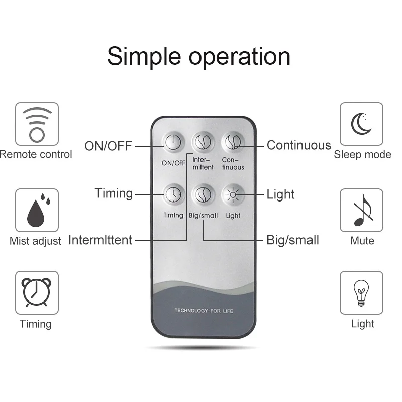  300ML Remote Control Aroma Diffuser Aromatherapy Wood Grain Essential Oil Diffuser Ultrasonic Cool 