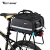 "WEST" Fahrradtasche mit Tragegriffen für Sattelstangen-Halterung-hinten-abnehmbare-tragbare Tasche-Koffer für Einkaufen-Reisen-Touren 1