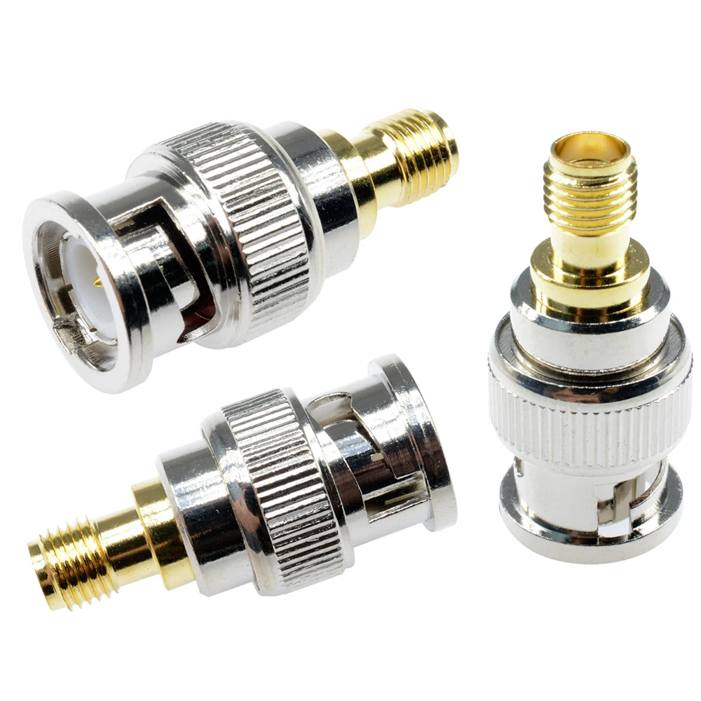 Adapter BNC Plug Male to SMA Female Jack RF Connector Straight