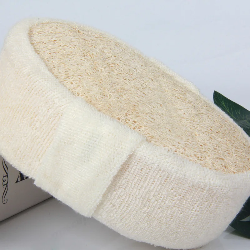 Мягкая свежая натуральная губка для душа Luffa 1 шт. Scrubber отшелушивающий Массажный
