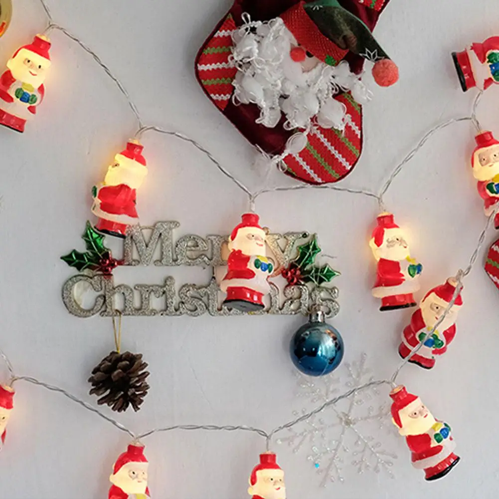 

2/3m Christmas Tree Decorations LED Light Santa/Claus/Snowflake LED Hanging Fairy Light Christmas Decorations for Home