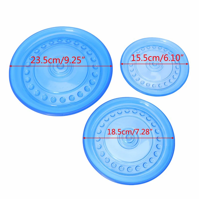Funny Soft Rubber Pet Dog Flying Discs Saucer Toys Small Medium Large Dog Puppy Agile Training Toys Bite Resistant Flying Disk 4