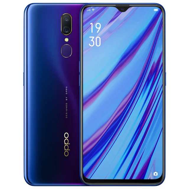 OPPO A9 4GB 6GB 64GB 128GB Support Google Play OTG 6.53" 1080*2340P Water Drop screen Octa Core 16MP+16MP+2MP cameras Phone - Цвет: Blue