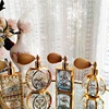 Perfume Jar Gold-Plated Airbag Spray Perfume Pottle Home Desktop Decor Luxury Crystal Glass Bottle Sample Room Ornament 1