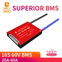 Защитная плата Li Ion 16S 60 В 15 А 20 30 40 18650 PCM BMS со сбалансированным