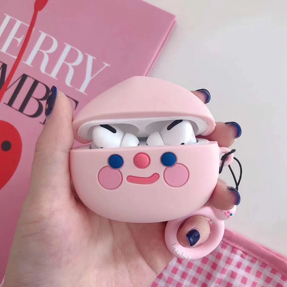 103U 3D чехол для наушников для Airpods Pro Чехол Силиконовый Медведь Кролик поросенок Мультяшные наушники/Earpods чехол для Apple Air pods Pro 3 чехол кошка - Цвет: 103U