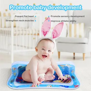 

Children'S Water Toys Baby Water Mat Cushion Cooling Mat Touching Training Tool Crawling Water Pad For Toddler Children