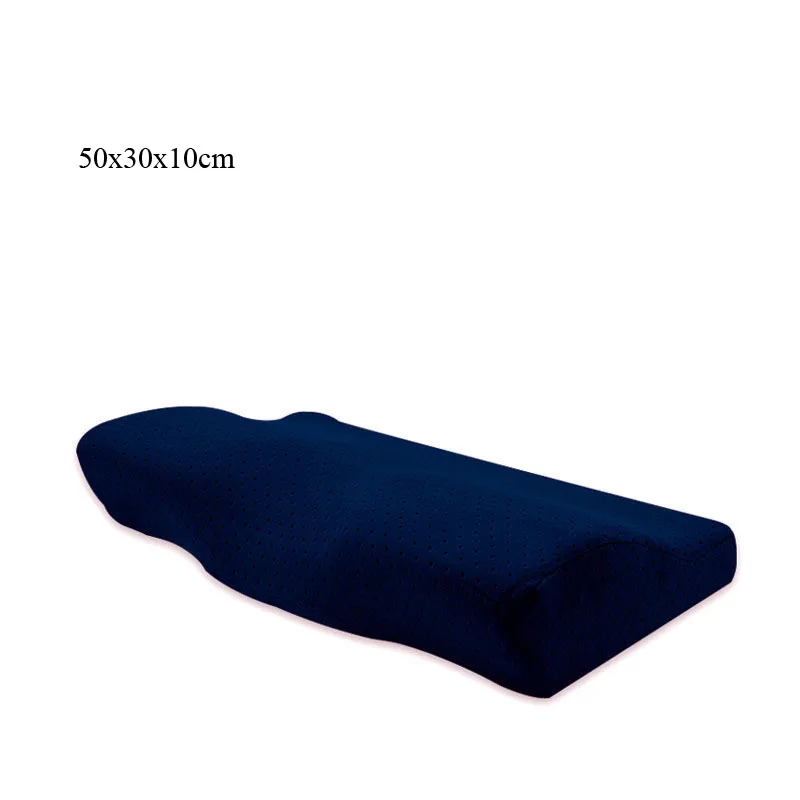 small deep blue Ортопедический пенный наполнитель с эффектом памяти поддержка шеи спальная подушка медленный отскок кукольный оздоровительный массаж коврик офисная накладка на стол - Цвет: small deep blue